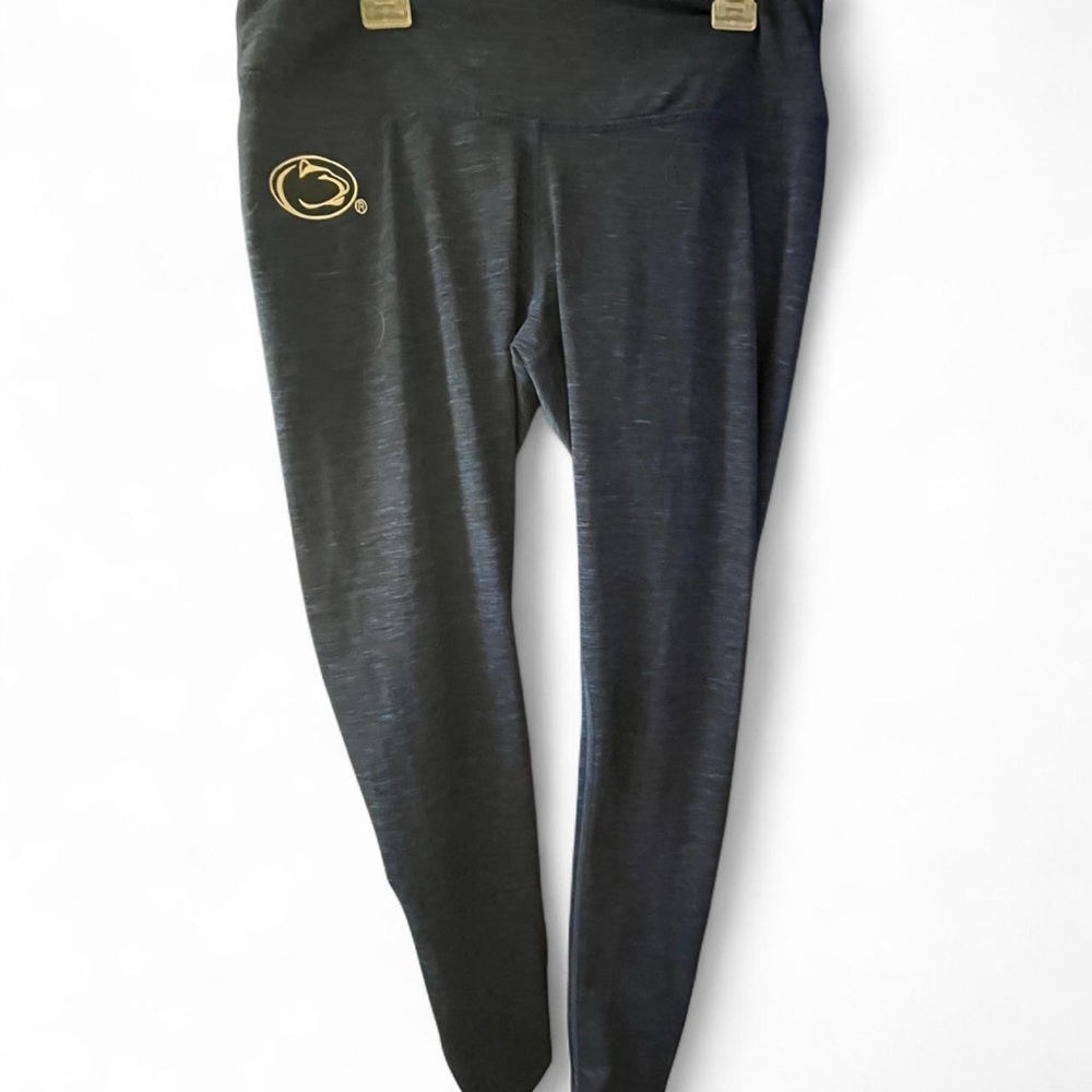 Women's Black Leggings with Gold Logo​ - Picture 2 of 5